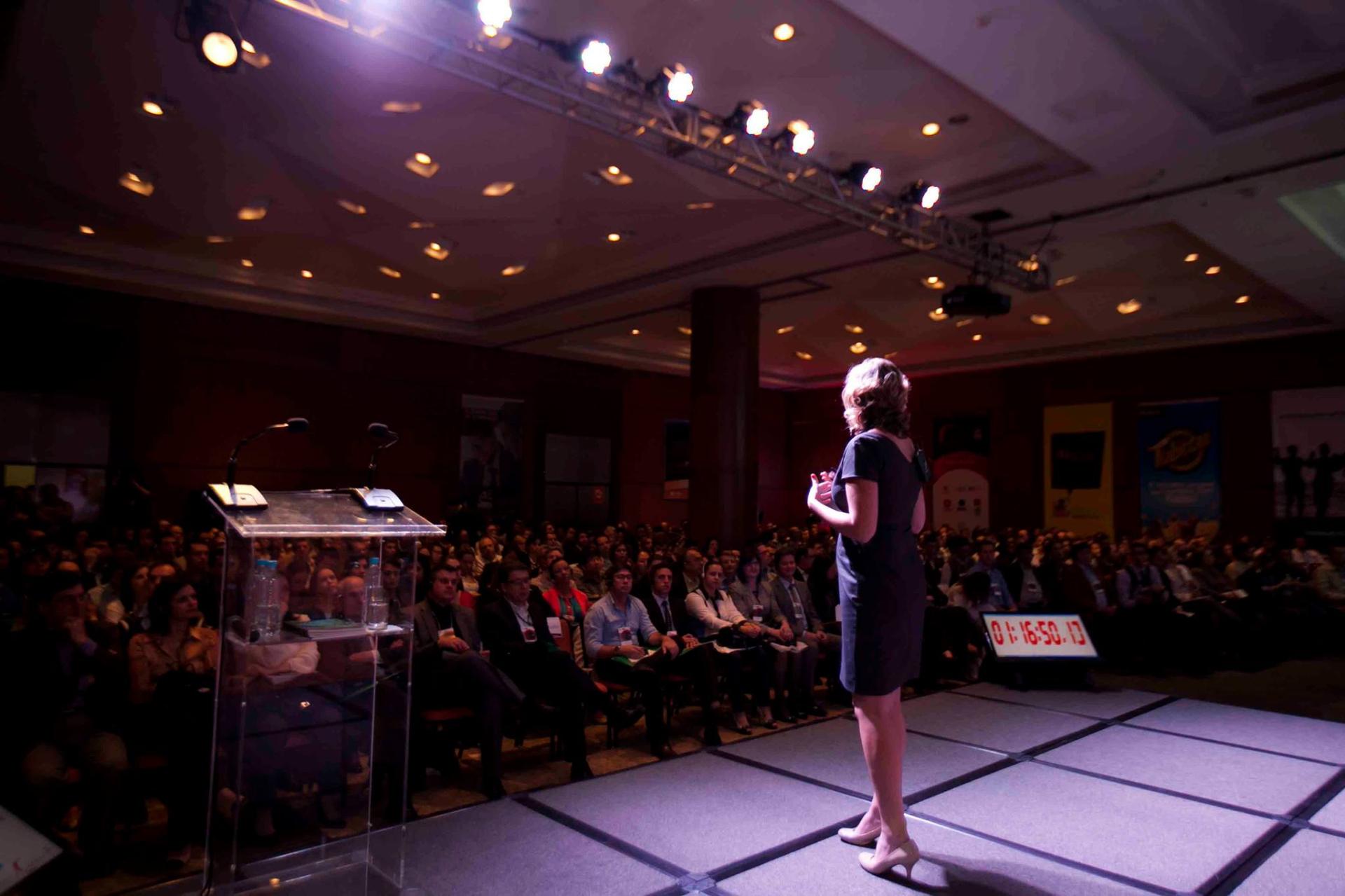 Build Her pitch competition stage